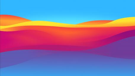 Vibrant Gradient Waves wallpaper