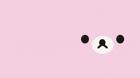 Joyful Pink Blob Smile wallpaper