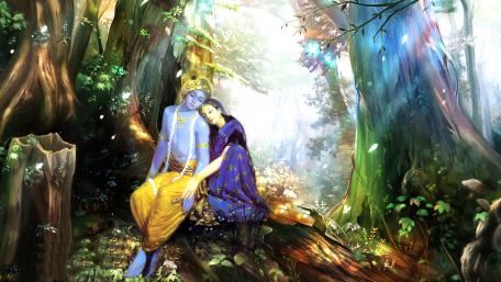 Radha and Krishna wallpaper