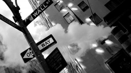 Black and white New York wallpaper