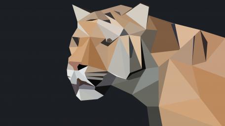 Low Poly Tiger Majesty wallpaper