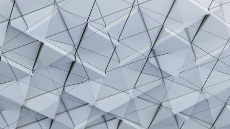 3D White Triangles wallpaper
