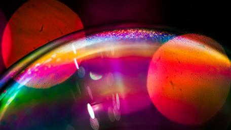 Vibrant Neon Bubble Fantasy wallpaper