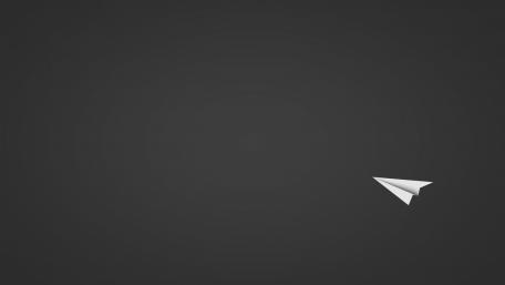 Minimalist paper plane wallpaper