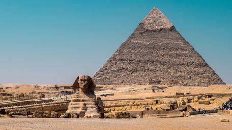 Pyramid of Khafre & Sphynx wallpaper