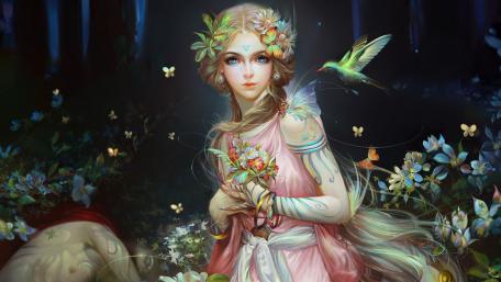 Enchanted Fairy Garden wallpaper