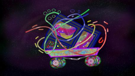 Space Cart wallpaper