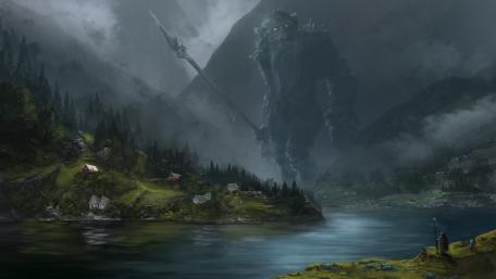 Titan of the Nordic Valleys wallpaper