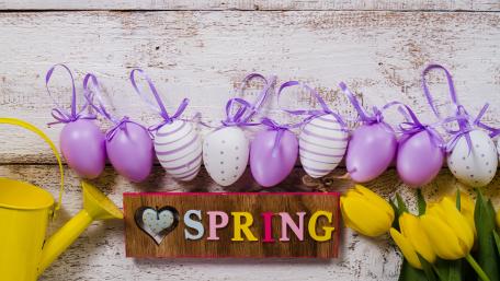 Spring Easter Eggs wallpaper