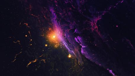 Galaxy in the space wallpaper