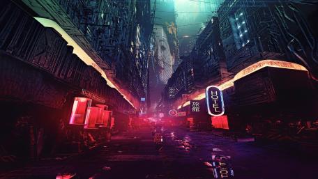 Futuristic city wallpaper