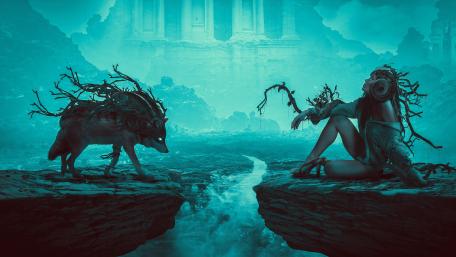 Enchanted Realm of the Wolfmother wallpaper