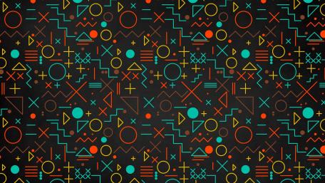 Vibrant Geometric Abstraction wallpaper