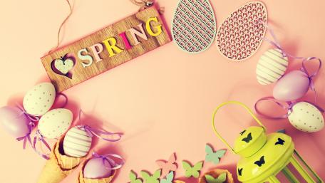 Cheerful Easter Celebration Wallpaper wallpaper