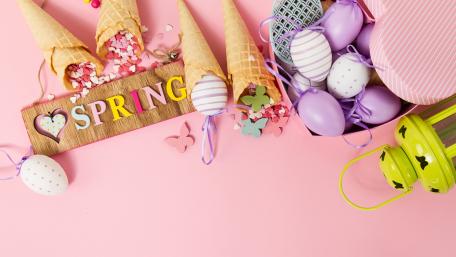 Joyful Easter Spring Celebration Wallpaper wallpaper