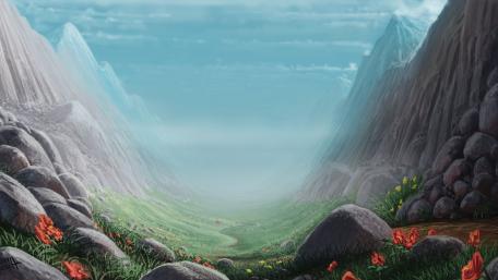 Enchanting Valley of Dreams wallpaper