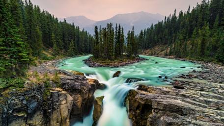 Sunwapta Falls wallpaper