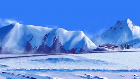 Winter trip wallpaper