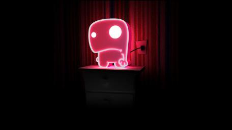 Funny neon light wallpaper