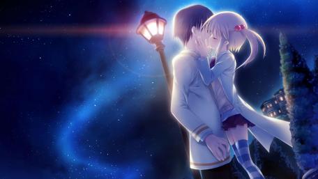Starry Night Embrace wallpaper