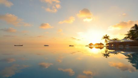 Hawaiian reflection wallpaper