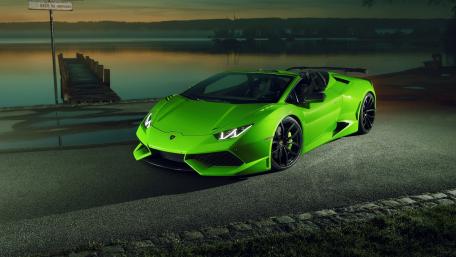 Lamborghini Huracan Spyder Green wallpaper