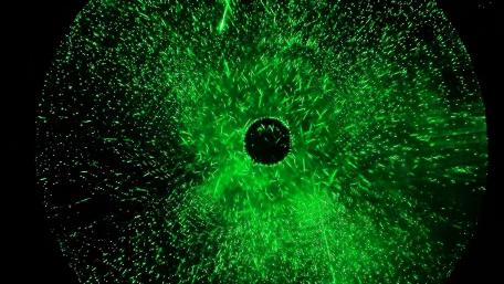 Black and green lights wallpaper