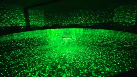 Black and green lights wallpaper