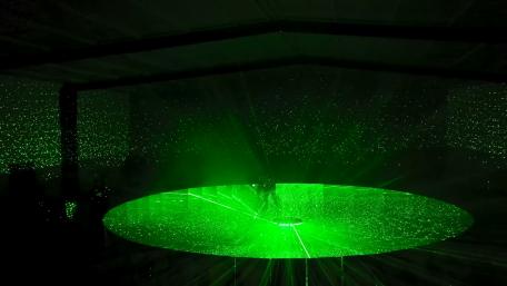 Black and green lights wallpaper