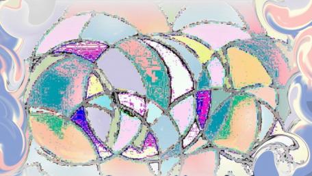 Colorful Curves and Swirls in Abstract Art wallpaper