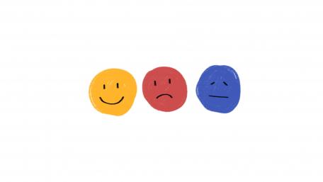 Three Moods in Colorful Simplicity wallpaper
