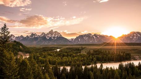 Cordillera Teton wallpaper