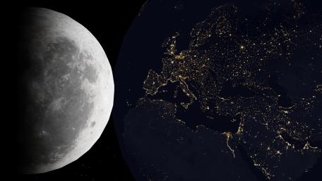 Celestial Harmony in Darkness wallpaper