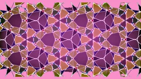 Geometric Harmony in Soft Shades wallpaper