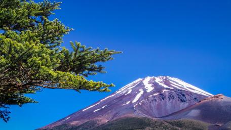 Mt. Fuji from Mizugatsuka Park wallpaper