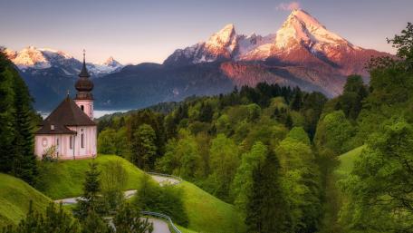 Wallfahrtskirche Maria Gern ( Berchtesgaden, Germany) wallpaper