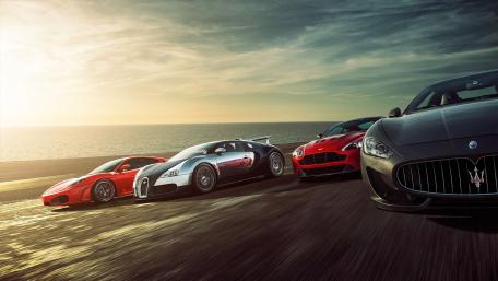 Dream Machines on an Open Road wallpaper