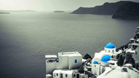 Santorini wallpaper