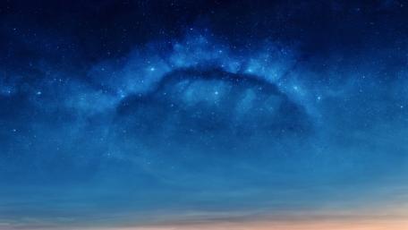Mystical Milky Way Over Tranquil Waters wallpaper