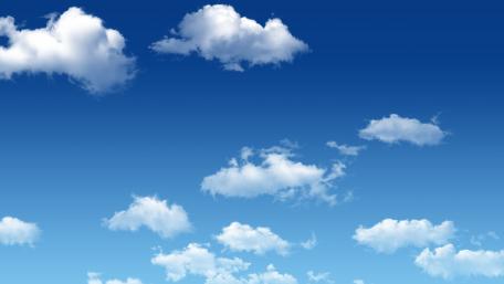 Fluffy clouds wallpaper