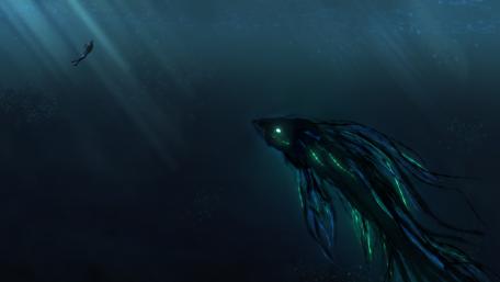 Mystical Deep Sea Encounter wallpaper
