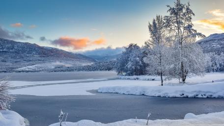 Serene Winter Wonderland Scene wallpaper