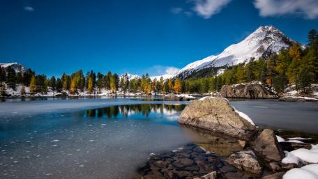 Lago di Saoseo wallpaper