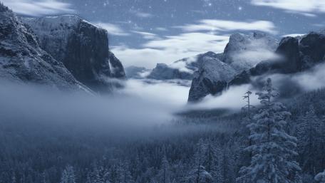Tunnel view of Yosemite Valley wallpaper