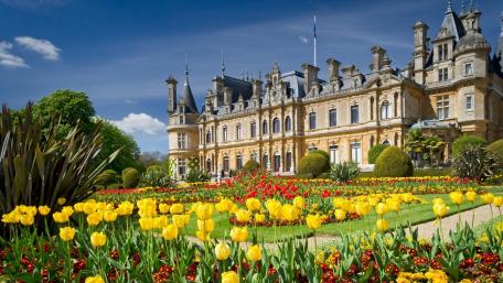 Waddesdon Manor at spring wallpaper