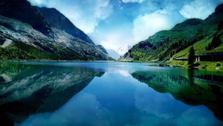 Tranquil Reflections of Nature's Majesty wallpaper