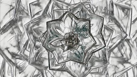 Flowers in black and white wallpaper