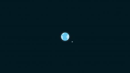 Space Serenity in Minimalistic Design wallpaper