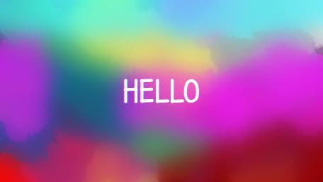 Hello wallpaper