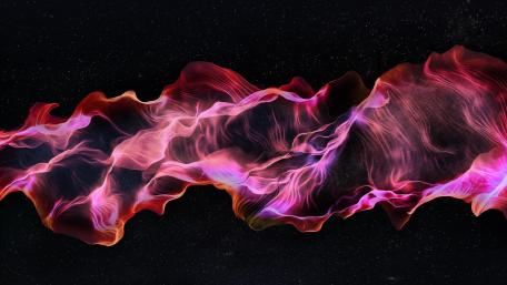 Neon Flames in the Darkness wallpaper